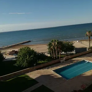 Atico Primer Linea De Mar Con Piscina En Ebrehogar Sant Carlos de la Ràpita